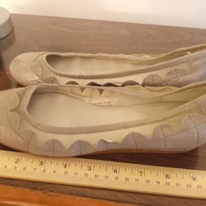 Tahari Leather and Mesh Flats
